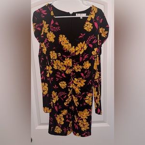 Wayf Puff Sleeve Ruched Dress